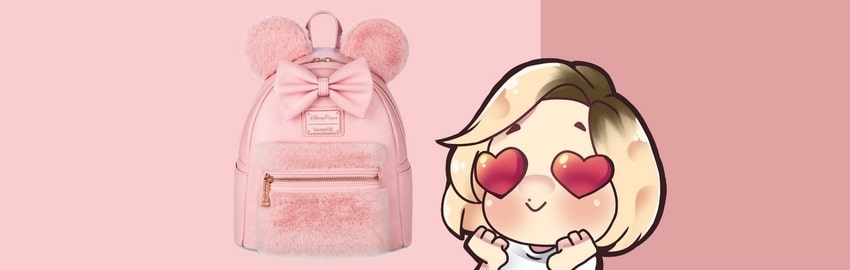 Loungefly Mini sac à dos Minnie Piglet Pink